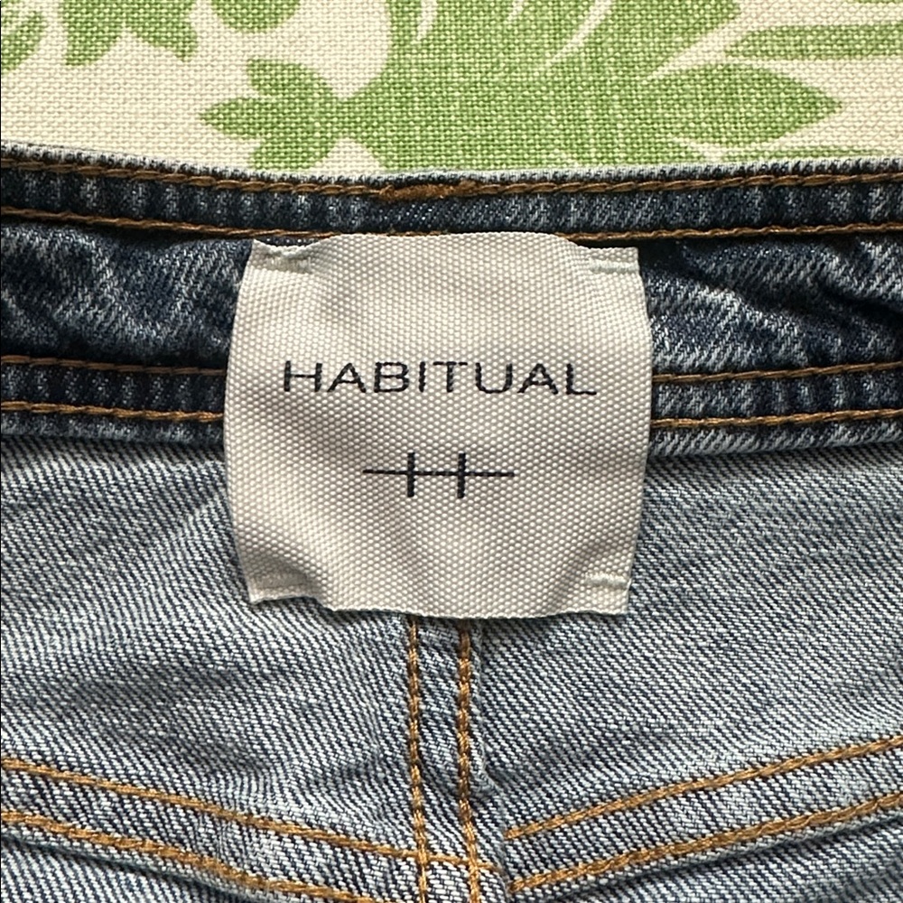Habitual Center Slit Denim Midi Skirt - Picture 7 of 7